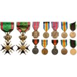 Group of 6 Decorations Military Cross I Class with LL cypher, gilt Silver, enameled, ribbon with