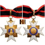 ORDER OF SAINT SYLVESTER Commander's Cross, instituted in 1831. Neck Badge, 66x65 mm, gilt Silver,