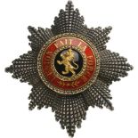ORDER OF LEOPOLD Grand Cross Star, instituted in 1832. Breast Star, 87x82 mm, Silver, faceted and