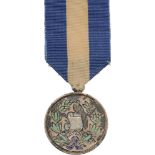 War against Ex-President Manuel Barillas Silver Medal, instituted in 1906 Breast Badge, 24 mm,