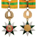 ORDER OF MERIT Commander’s Cross, 3rd Class, instituted in 1970. Neck Badge, gilt Silver, 56 mm,