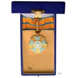 NATIONAL ORDER OF PEACE Commander’s Cross, 3rd Class. Neck Badge, 50 mm, silver, maker’s mark, fi