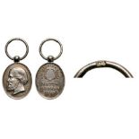 Rare Miniature Medal of Matto Grosso, 1867 Breast Badge, 16x11 mm, Silver. Ross Br20. II RR!