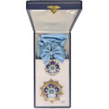 ORDER OF THE QUETZAL Grand Cross Set, 1st Class, instituted in 1936. Sash Badge, 58 mm, Silver, both