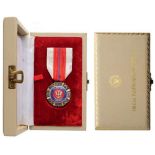 MERITORIOUS SERVICE MEDAL (PINGAT PERKHIDMATAN TERPUJI) Breast Badge, silver, enameled, some