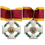 ORDER OF SAINT AGATHA Commander’s Cross, 3rd Class, instituted in 1923. Neck Badge, 48 mm, gilt