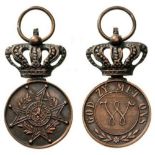MEDAL OF THE ORDER OF ORANGE NASSAU Civil, 3rd Class Miniature. Breast Badge, bronze, 17 mm,