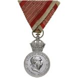 Military Merit Medal “Signum Laudis”, Silver Medal, instituted in 1890 Breast badge, 30 mm, silvered