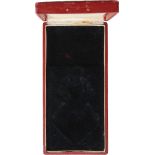 ORDER OF CIVIL MERIT, 1891 3rd Class Cross (Commander) Box of issue. Case 150x75 mm, with