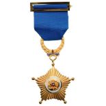 Star of Military Merit for 30 Years Service 1st Class. Breast Badge, gilt Bronze, 47 mm, central