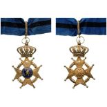 ORDER OF LEOPOLD II Commander’s Cross, 3rd Class, instituted in 1900. Neck Badge, gilt Silver, 50