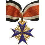 ORDER "POUR LE MERITE" Badge of the Order, 2nd Period (1866-1918). Neck Badge, 55x53 mm, gilt