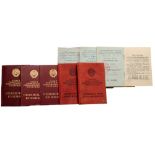 Lot of 5 Awarding Documents ORDER OF THE GLORY OF MOTHERHOOD 1st , 2nd and 3rd Class to the same