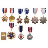 Lot of 6 Chinese Decorations Order of Loyalty and Diligence, Order of Resistance and Honour, 4