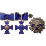 ORDER OF BOYACA Grand Officer's Set, instituted in 1922. Neck Badge, 60x56 mm, gilt Silver, both