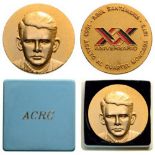 Abel Santamaria's Death 20th Anniversary Commemorative Medal, 1953-1973 Non-wearable Medal, 40 mm,