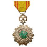 ORDER OF NICHAN AL IFTIKHAR  Knight’s Cross, 5th Class, Mohamed esSadokBey (1859 - 1882). Breast