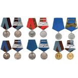 Lot of 6 Medals Re-enlistment Medal 1806, Crossing the Swedish Coast 1809, Battle of Torneo 1809,