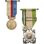 Lot of 3 Medals Life Saving Society of the Charente Medal, unknown Life Saving Society Medal with