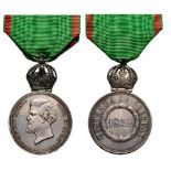 Uruguay Campaign Medal for officer's, instituted in 1852 Breast Badge, 48.5x30 mm, Silver,