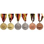 Championship of the Sport Organization Medals Complete Set of the 3 Classes: Gold, Silver, Bronze.