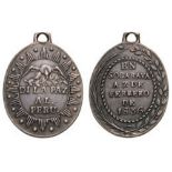 Peru Bolivia, Socabaya Peace Medal, instituted in 1836 Breast Badge, 33x25 mm, Silver, variant 1.