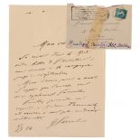 Friendly letter from General Sarrail to Taranovski Installed for the summer in the south of