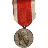 Military Merit Medal, Type 2, instituted in 1863 Breast Badge, 35 mm, Bronze, original suspension