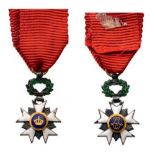 ORDER OF THE CROWN Knight’s Cross Miniature, 5th Class, instituted in 1897. Breast Badge, 22x13