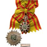 ORDER OF NICHAN AL IFTIKHAR  Grand Cross Set, 1st Class, Mohammed el Lamine Bey (1943-1957). Sash