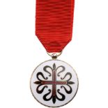 ORDER OF MONTESA Knight's Badge, 2nd Type. Breast Badge, 40 mm, Silver, enameled, original