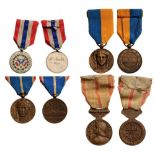 Lot of 4 Commemorative Medals Marne Commemorative Medals, Rhine-Ruhr Former Soldiers Society