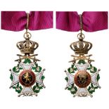 ORDER OF LEOPOLD Commander's Cross for Military, 3rd Class, instituted in 1832. Neck Badge, 90x53