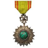 ORDER OF NICHAN AL IFTIKHAR  Knight’s Cross, 5th Class, Mohamed el Nacer (1906 - 1922). Breast