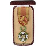 MILITARY ORDER OF SAINT FERDINAND Knight's Cross, instituted in 1811. Breast Badge, 48x33 mm,