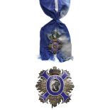 ORDER OF CIVIL MERIT Grand Cross Set, 1st Class, instituted in 1926. Sash Badge, 74x48 mm, gilt