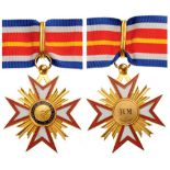 DECORATION OF THE ASSOCIATION OF VETERANS OF FOREIGN WARS Commander`s Cross. Neck Badge, gilt