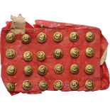 Lot of 200 various Buttons, md. 1873 2nd Regiment-120 pcs, 8 mm diameter, 18th Regiment- 32pcs, 31th