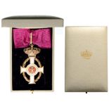 ORDER OF GEORGE I Commander’s Cross, 3rd Class, Civil Division, instituted in 1915. Neck Badge,