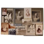 Important lot of 19 photos of a Bulgarian Officer Portraits, group photos, from circa 1870 up to