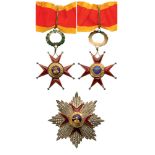 ORDER OF SAINT GREGORY Grand Officer’s Set Civil Division, 2nd Class, instituted in 1831. Neck