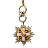 ORDER OF MILITARY MERIT Grand Cross Star White Division Miniature, 1 st Class, instituted in 1864.