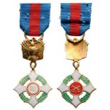 MILITARY ORDER Knight’s Cross Miniature, instituted in 1815, revived in 1947. Breast Badge, 17 mm,