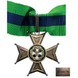 CROSS OF HONOR FOR MERIT, 1937 1st Class, Civil. Silver Malta Cross, the limbs ended in metal