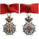 MILITARY ORDER OF CHRIST Commander's Cross, 3rd Class, instituted in 1789. Neck Badge, 61x40 mm,