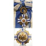 ORDER OF MERIT OF DUARTE SANCHEZ AND MELLA Grand Cross Set, instituted in 1954. Sash Badge, 87x56