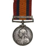 Queen’s South Africa Medal, instituted in 1902 Breast Badge, 36 mm, Silver, named on the rim to “187