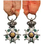 ORDER OF THE LEGION OF HONOR Knight's Cross, 2nd Restoration (1815-1830) Miniature, 5th Class,