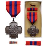 Anti-Dissidence Medal Breast Badge, 40 mm, bronze, original suspension ring and ribbon with