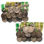 Lot of 12 Morocco Campaign Medals, instituted in 1909 Morocco Campaign Medals, instituted in 1909.